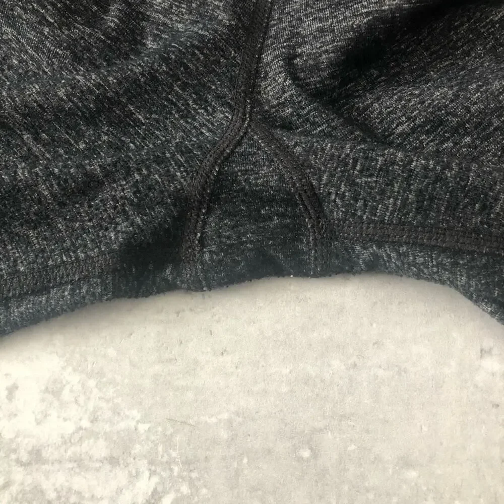 Lululemon Gray & Magenta Purple Cropped Leggings